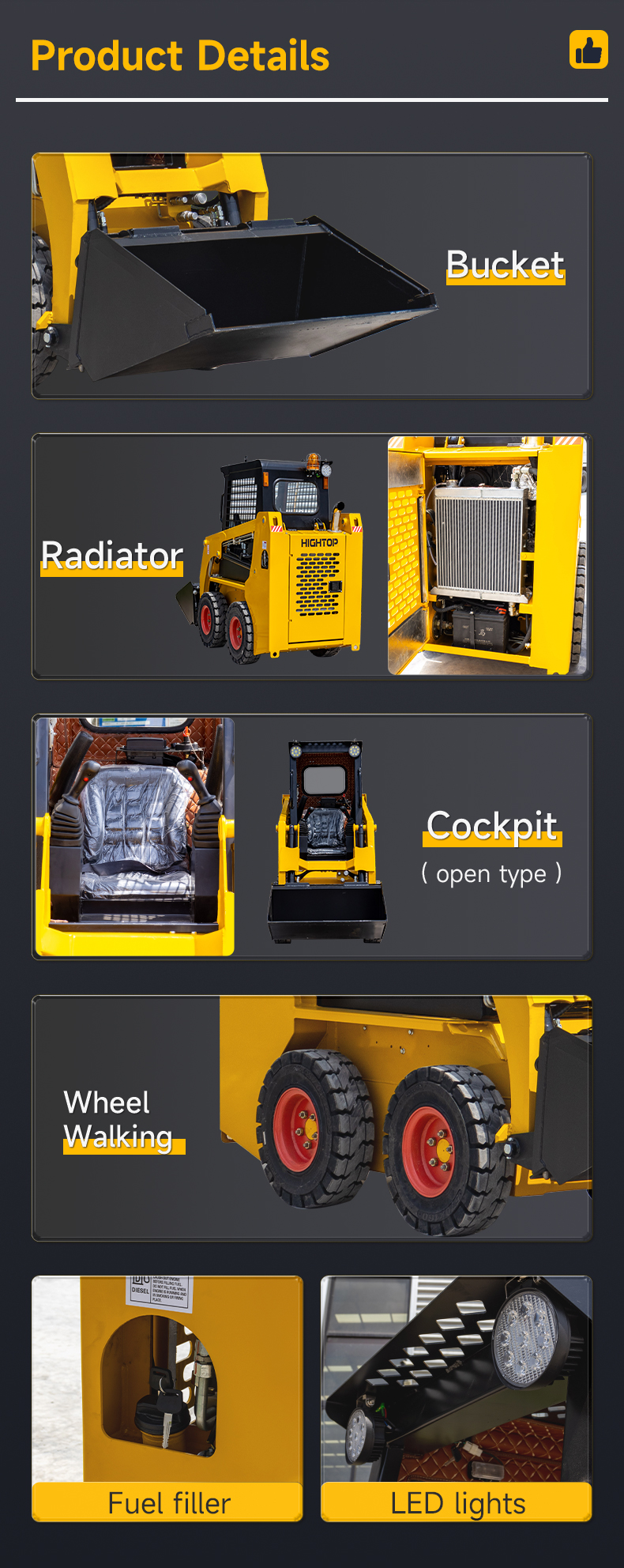 HTHER25 Skid Gulder Loader