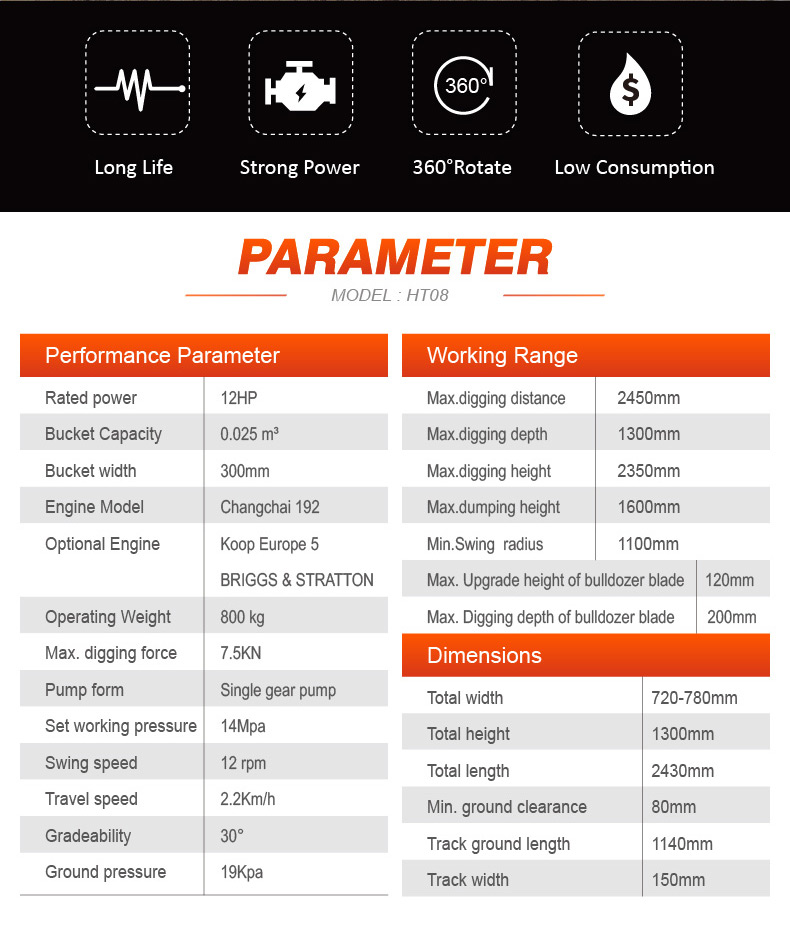 HT08 Экскаватор