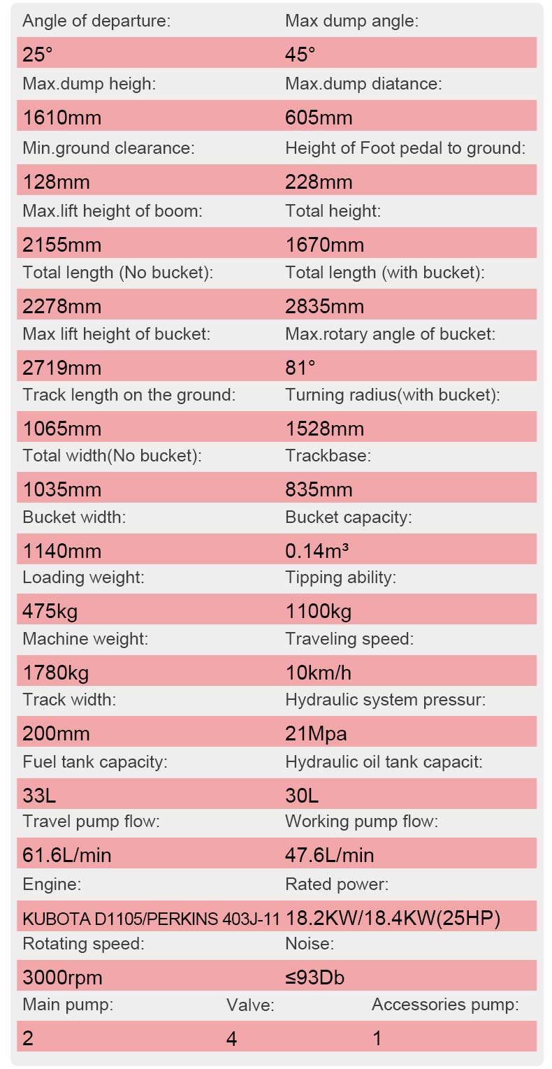  Мини-погрузчик HT1000