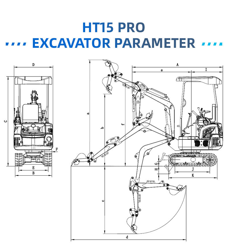 Мини-экскаватор HT15pro