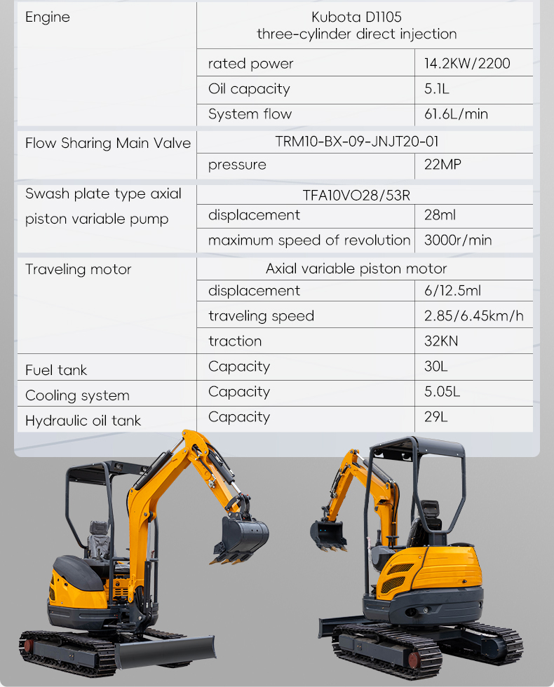 2.5T Mini Excavator 